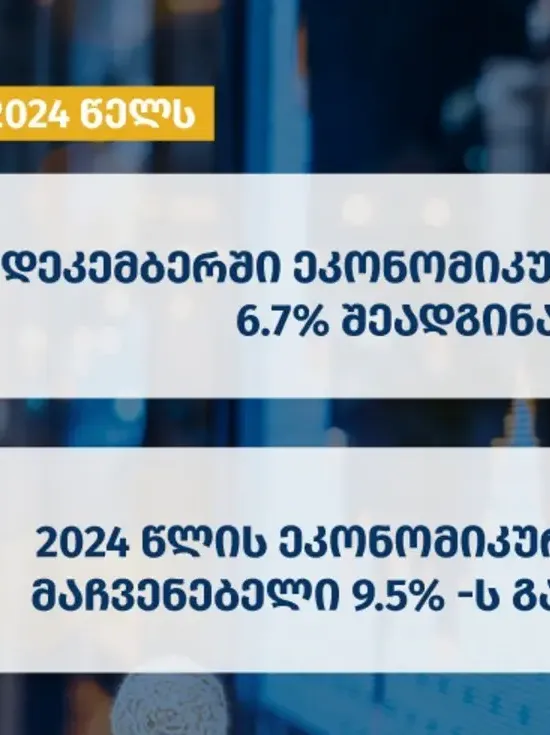 Вахтанг Цинцадзе: Экономика Грузии выросла на 9,5% в 2024 году, зафиксирован рекордный доход от экспорта и туризма